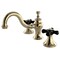 Kingston Brass KC7162PKX 8" Widespread Bathroom Faucet, Polished Brass KC7162PKX - alternate 1